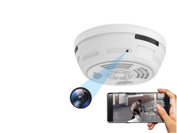 Dummy Smoke Detector Security Camera with Night Vision  + 64GB SD Card